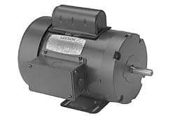 Leeson - 2 Max hp, 1,740 Max RPM, Electric AC DC Motor - 115/208-230 V Input, Single Phase, 145T Frame - Exact Industrial Supply