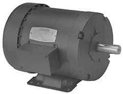 Leeson - 1/4 Max hp, 1,725 Max RPM, Electric AC DC Motor - 208-230/460 V Input, Three Phase, 48 Frame - Exact Industrial Supply