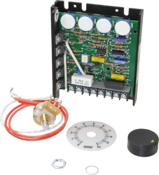 Dart Controls - 1/8 Max hp, 25 Max RPM, Electric AC DC Motor - 120, 240 V Input - Exact Industrial Supply