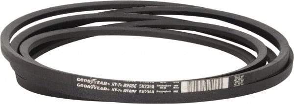 Continental ContiTech - Section 5V, 236" Outside Length, V-Belt - Fiber Reinforced Wingprene Rubber, HY-T Wedge MatchmakerEnvelope, No. 5V2360 - Exact Industrial Supply