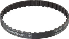 Continental ContiTech - Section L, 1/2" Wide, Timing Belt - Helanca Weave Stretch Nylon, L Series Belts Positive Drive, No. 150L - Exact Industrial Supply
