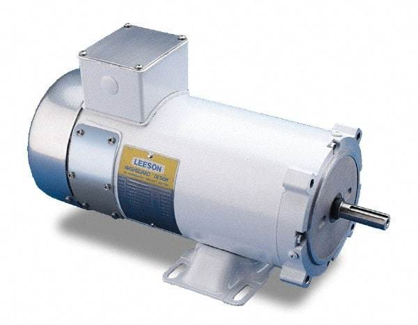 Leeson - 3/4 Max hp, 1,750 Max RPM, Electric AC DC Motor - 115 V Input, ZLS56C Frame - Exact Industrial Supply