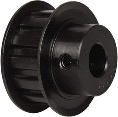 Power Drive - 13 Tooth, 1/2" Inside x 1.522" Outside Diam, Timing Belt Pulley - 1/2" Belt Width, 1.552" Pitch Diam, Steel & Cast Iron - Exact Industrial Supply