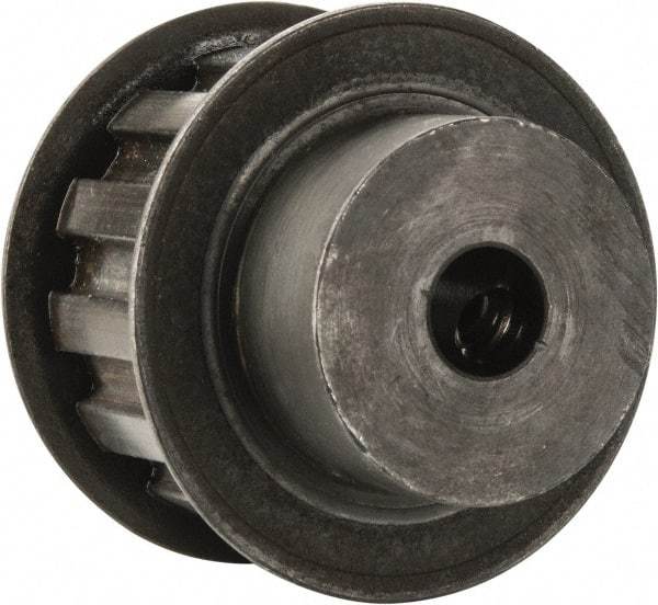Power Drive - 13 Tooth, 3/8" Inside x 1.522" Outside Diam, Timing Belt Pulley - 3/4" Belt Width, 1.552" Pitch Diam, Steel & Cast Iron - Exact Industrial Supply