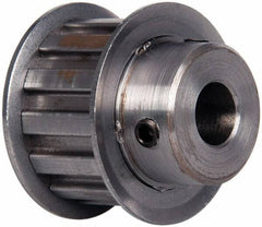 Power Drive - 13 Tooth, 1/2" Inside x 1.522" Outside Diam, Timing Belt Pulley - 3/4" Belt Width, 1.552" Pitch Diam, Steel & Cast Iron - Exact Industrial Supply