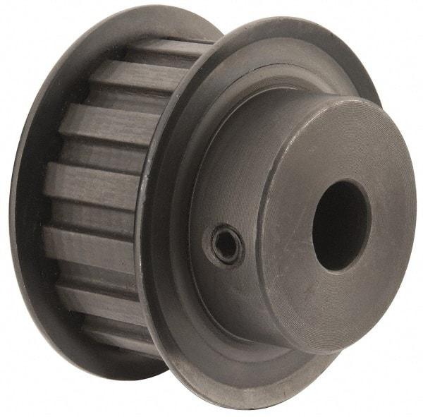 Power Drive - 16 Tooth, 1/2" Inside x 1.88" Outside Diam, Timing Belt Pulley - 3/4" Belt Width, 1.91" Pitch Diam, Steel & Cast Iron - Exact Industrial Supply