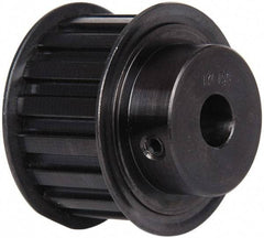 Power Drive - 17 Tooth, 1/2" Inside x 2" Outside Diam, Timing Belt Pulley - 1" Belt Width, 2.029" Pitch Diam, Steel & Cast Iron - Exact Industrial Supply