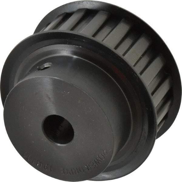 Power Drive - 19 Tooth, 5/8" Inside x 2.97" Outside Diam, Timing Belt Pulley - 3/4, 1" Belt Width, 3.024" Pitch Diam, Steel & Cast Iron - Exact Industrial Supply