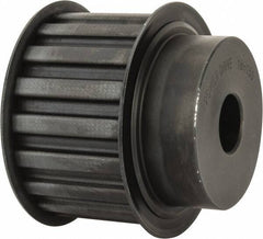 Power Drive - 18 Tooth, 3/4" Inside x 2.811" Outside Diam, Timing Belt Pulley - 1-1/2" Belt Width, 2.865" Pitch Diam, Steel & Cast Iron - Exact Industrial Supply