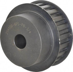 Power Drive - 21 Tooth, 3/4" Inside x 3.288" Outside Diam, Timing Belt Pulley - 3/4, 1" Belt Width, 3.342" Pitch Diam, Steel & Cast Iron - Exact Industrial Supply
