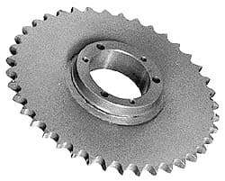 Browning - 18 Teeth, 3/4" Chain Pitch, Chain Size 60, Bushed Steel Roller-Chain Sprockets - Exact Industrial Supply