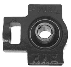 Value Collection - 3-3/8" Wide, Cast Iron Ball Bearing Take Up Unit - 1-15/32" Outside Diam - Exact Industrial Supply
