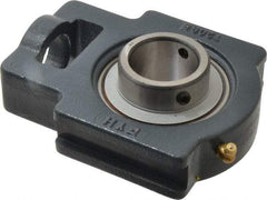 Value Collection - 3-9/32" Wide, Cast Iron Ball Bearing Take Up Unit - 1-5/16" Outside Diam - Exact Industrial Supply