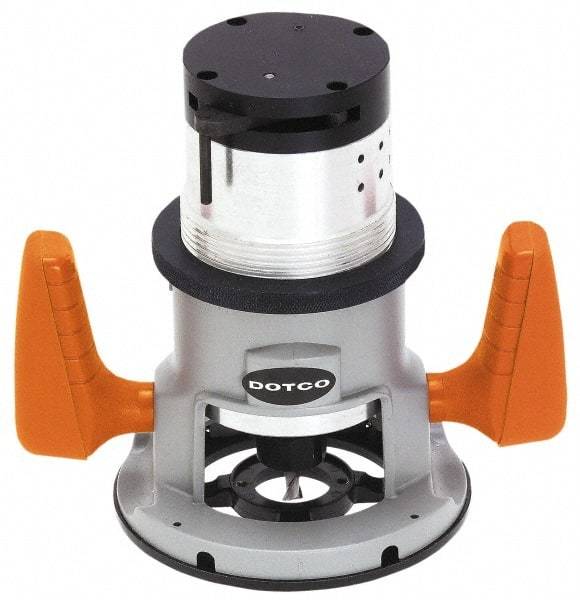 Dotco - 3/8 Inch Collet, 1.7 hp, 18,000 RPM Fixed Base - 1/2 Inch Inlet, 620.53 kPa - Exact Industrial Supply