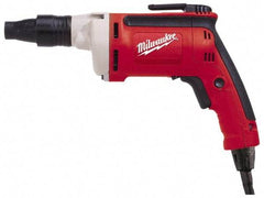 Milwaukee Tool - Pistol Grip Handle, 2,500 RPM, 10 to 140 In/Lb Torque, Electric Screwdriver - 1/4" Bit Holder, 120 Volts, 6.5 Amps - Exact Industrial Supply