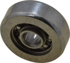 Value Collection - 1/8" Bore Diam, 1/2" OD, Open Miniature Radial Ball Bearing - 11/64" Wide, 1 Row, Round Bore, 49 Lb Static Capacity, 144 Lb Dynamic Capacity - Exact Industrial Supply