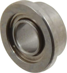 Value Collection - 3/32" Bore Diam, 3/16" OD, Double Shield Miniature Radial Ball Bearing - 3/32" Wide, With Flange, 1 Row, Round Bore, 10 Lb Static Capacity, 31 Lb Dynamic Capacity - Exact Industrial Supply