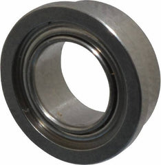 Value Collection - 3/16" Bore Diam, 5/16" OD, Double Shield Miniature Radial Ball Bearing - 1/8" Wide, With Flange, 1 Row, Round Bore, 29 Lb Static Capacity, 81 Lb Dynamic Capacity - Exact Industrial Supply