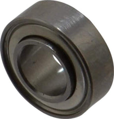 Value Collection - 3/16" Bore Diam, 3/8" OD, Double Shield Miniature Radial Ball Bearing - 1/8" Wide, 1 Row, Round Bore, 56 Lb Static Capacity, 160 Lb Dynamic Capacity - Exact Industrial Supply