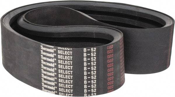 Value Collection - Section B, V-Belt - Neoprene Rubber, Classic Banded, No. B-52 - Exact Industrial Supply