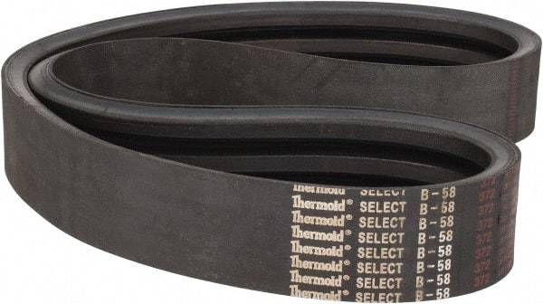 Value Collection - Section B, V-Belt - Neoprene Rubber, Classic Banded, No. B-58 - Exact Industrial Supply