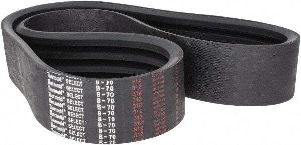 Value Collection - Section B, V-Belt - Neoprene Rubber, Classic Banded, No. B-70 - Exact Industrial Supply