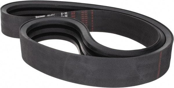 Value Collection - Section B, V-Belt - Neoprene Rubber, Classic Banded, No. B-80 - Exact Industrial Supply