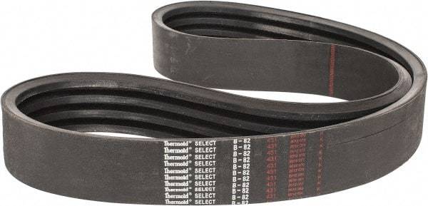 Value Collection - Section B, V-Belt - Neoprene Rubber, Classic Banded, No. B-82 - Exact Industrial Supply