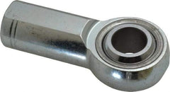 Made in USA - 3/4" ID, 1-3/4" Max OD, 28,090 Lb Max Static Cap, Plain Female Spherical Rod End - 3/4-16 RH, Alloy Steel with Steel Raceway - Exact Industrial Supply
