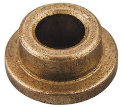 Bunting Bearing - 2" Inside x 2-1/4" Outside Diam, PTFE Sleeve Bearing - 2-1/2" Flange Outside Diam, 1/8" Flange Thickness, 3" OAL - Exact Industrial Supply