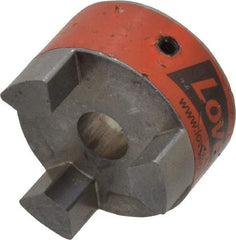 Lovejoy - 1/2" Max Bore Diam, Flexible Coupling Hub - 1-3/4" OD, 2.12" OAL, Sintered Iron, Order 2 Hubs & 1 Spider for Complete Coupling - Exact Industrial Supply