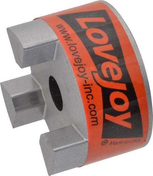 Lovejoy - 1/2" Max Bore Diam, Flexible Coupling Hub - 2.11" OD, 2-1/2" OAL, Sintered Iron, Order 2 Hubs & 1 Spider for Complete Coupling - Exact Industrial Supply