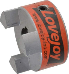 Lovejoy - 3/4" Max Bore Diam, 3/16" x 3/32" Keyway Width x Depth, Flexible Coupling Hub - 2.11" OD, 2-1/2" OAL, Sintered Iron, Order 2 Hubs & 1 Spider for Complete Coupling - Exact Industrial Supply