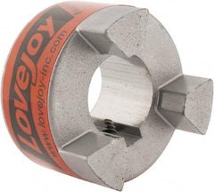 Lovejoy - 1" Max Bore Diam, 1/4" x 1/8" Keyway Width x Depth, Flexible Coupling Hub - 2.11" OD, 2-1/2" OAL, Sintered Iron, Order 2 Hubs & 1 Spider for Complete Coupling - Exact Industrial Supply