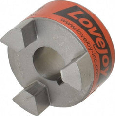 Lovejoy - 20mm Max Bore, 6mm x 2.8mm Keyway Width x Depth, Flexible Coupling Hub - 2.11" OD, 2-1/2" OAL, Sintered Iron, Order 2 Hubs & 1 Spider for Complete Coupling - Exact Industrial Supply