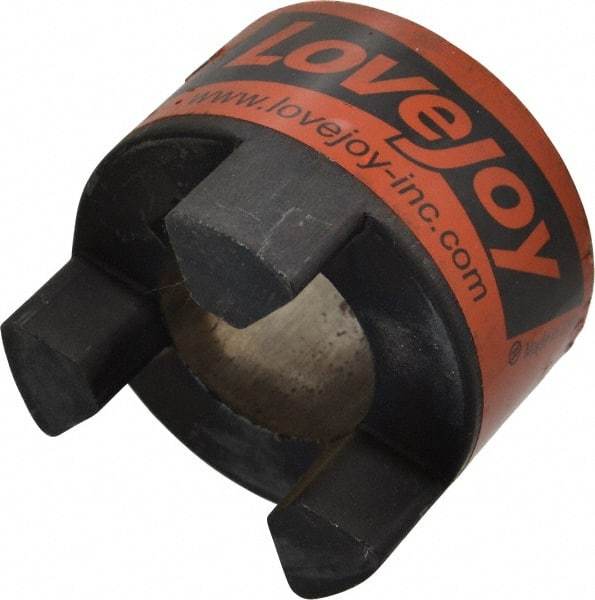 Lovejoy - 1-3/8" Max Bore Diam, 5/16" x 5/32" Keyway Width x Depth, Flexible Coupling Hub - 2.54" OD, 3-1/2" OAL, Sintered Iron, Order 2 Hubs & 1 Spider for Complete Coupling - Exact Industrial Supply