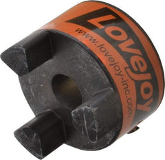 Lovejoy - 19mm Max Bore, 6mm x 2.8mm Keyway Width x Depth, Flexible Coupling Hub - 2.54" OD, 3-1/2" OAL, Sintered Iron, Order 2 Hubs & 1 Spider for Complete Coupling - Exact Industrial Supply