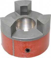 Lovejoy - 1-3/8" Max Bore Diam, 5/16" x 5/32" Keyway Width x Depth, Flexible Coupling Hub - 3.31" OD, 4-1/4" OAL, Sintered Iron, Order 2 Hubs & 1 Spider for Complete Coupling - Exact Industrial Supply