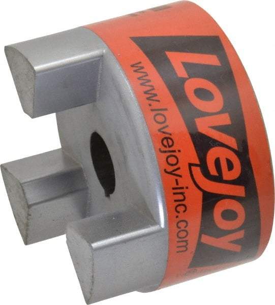 Lovejoy - 7/8" Max Bore Diam, Flexible Hub Coupling - 3-3/4" OD, 4-1/2" OAL, Sintered Iron - Exact Industrial Supply
