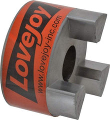 Lovejoy - 1-1/4" Max Bore Diam, Flexible Hub Coupling - 3-3/4" OD, 4-1/2" OAL, Sintered Iron - Exact Industrial Supply