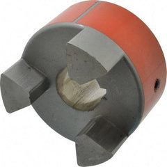 Lovejoy - 1-3/8" Max Bore Diam, Flexible Hub Coupling - 3-3/4" OD, 4-1/2" OAL, Sintered Iron - Exact Industrial Supply