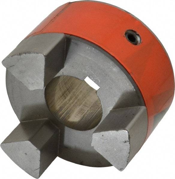 Lovejoy - 1-1/2" Max Bore Diam, Flexible Hub Coupling - 3-3/4" OD, 4-1/2" OAL, Metal - Exact Industrial Supply