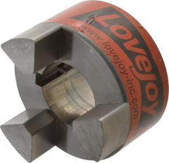 Lovejoy - 1-3/4" Max Bore Diam, Flexible Hub Coupling - 3-3/4" OD, 4-1/2" OAL, Sintered Iron - Exact Industrial Supply