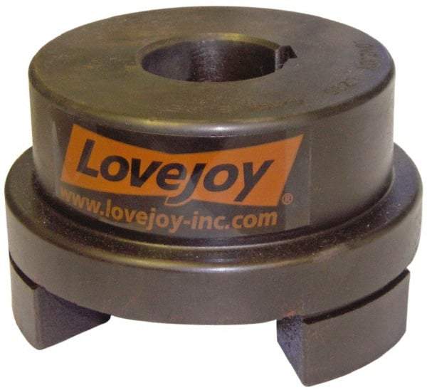Lovejoy - 1-5/8" Max Bore Diam, Flexible Hub Coupling - 4-1/2" OD, 4.88" OAL, Sintered Iron - Exact Industrial Supply