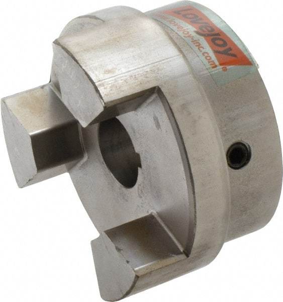 Lovejoy - 1-1/4" Max Bore Diam, Flexible Hub Coupling - 4-1/2" OD, 4.88" OAL, Sintered Iron - Exact Industrial Supply