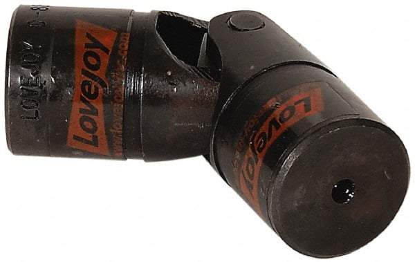 Lovejoy - 2" Bore Depth, 33,120 In/Lbs. Torque, D-Type Single Universal Joint - 1-1/4" Inside x 2-1/2" Outside Diam, 7" OAL - Exact Industrial Supply