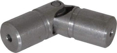 Lovejoy - 11/16" Bore Depth, 540 In/Lbs. Torque, D-Type Single Universal Joint - 5/16" Inside x 5/8" Outside Diam, 2-1/4" OAL - Exact Industrial Supply