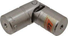 Lovejoy - 1" Bore Depth, 1,560 In/Lbs. Torque, D-Type Single Universal Joint - 1/2" Inside x 1" Outside Diam, 3-3/8" OAL - Exact Industrial Supply