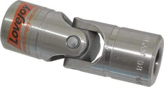 Lovejoy - 1-1/16" Bore Depth, 5,220 In/Lbs. Torque, D-Type Single Universal Joint - 5/8" Inside x 1-1/4" Outside Diam, 3-3/4" OAL - Exact Industrial Supply
