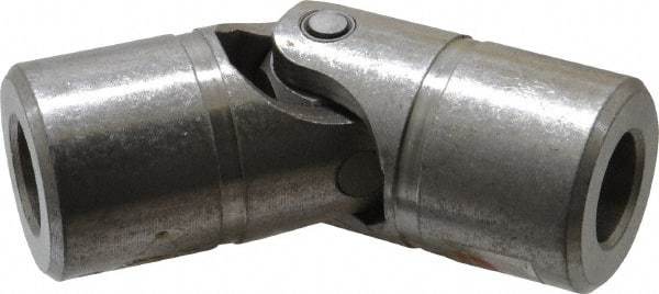 Lovejoy - 1-3/16" Bore Depth, 7,920 In/Lbs. Torque, D-Type Single Universal Joint - 3/4" Inside x 1-1/2" Outside Diam, 4-1/4" OAL - Exact Industrial Supply
